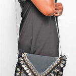 'Ananda' Tribal Clutch (Black)