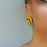 'Chinara' Studs (Orange/Yellow) - S, M, L