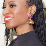 'Lalita' Stud Drops - (Blue, Red & Green)
