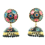 'Lalita' Stud Drops - (Fuchsia, Blue & Black)