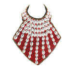 'Leki' Tribal Beaded Bib