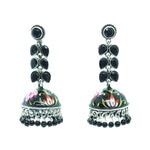 'Soni' Drops - Black Floral