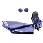 'Chinara' Studs & Head-Adornment Set - Blue