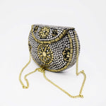 'Ani' Metal Mosaic Bag (Silver/Gold)
